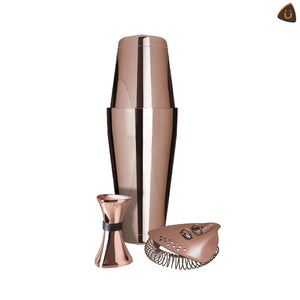 Bartender Classic Set Copper (Incl. Boston & Toby Tin w/ Weighted Base) - Überbartools™